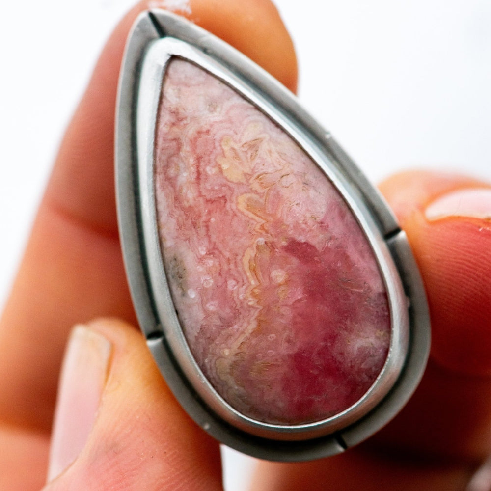 NICE TRY RHODOCHROSITE RING - Fly Free