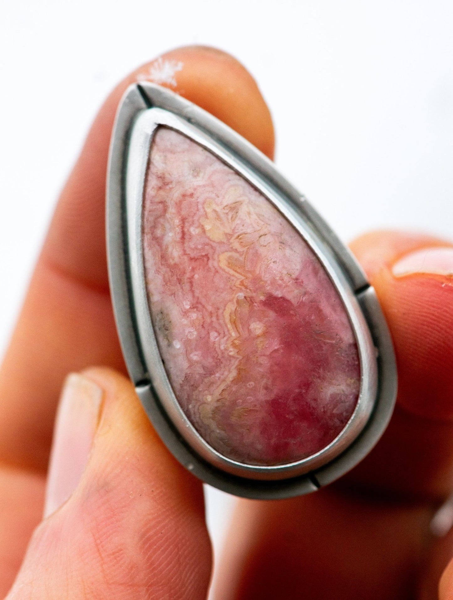 NICE TRY RHODOCHROSITE RING - Fly Free