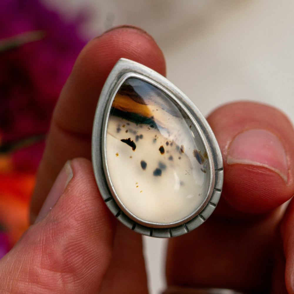 
                  
                    NO ONE CAN TAKE THEM MONTANA AGATE RING - Fly Free
                  
                