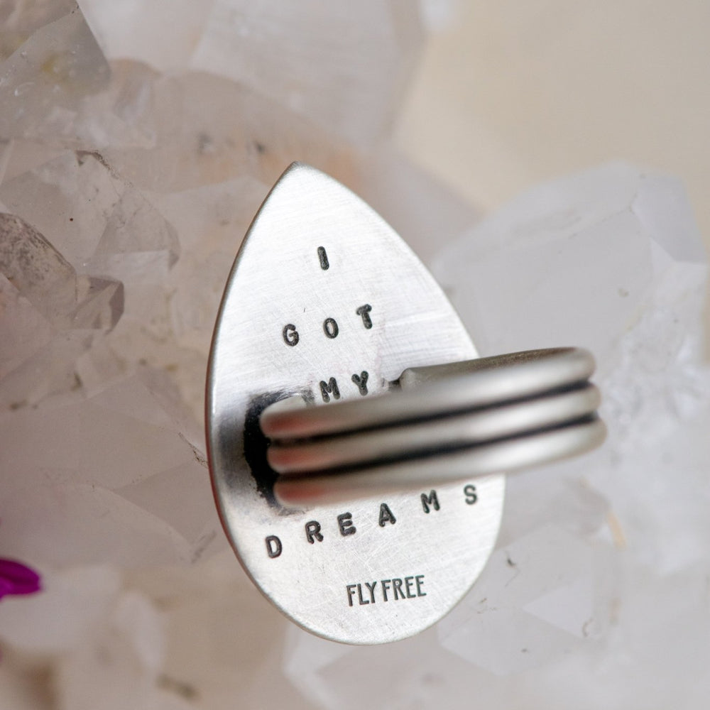 
                  
                    NO ONE CAN TAKE THEM MONTANA AGATE RING - Fly Free
                  
                