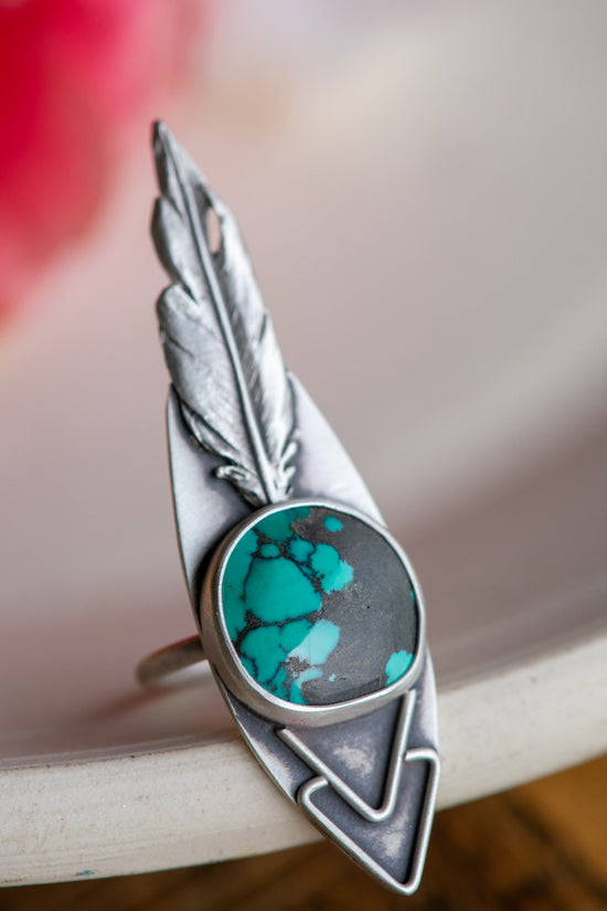 OLD WORLD TURQUOISE DIVINER RING - Fly Free