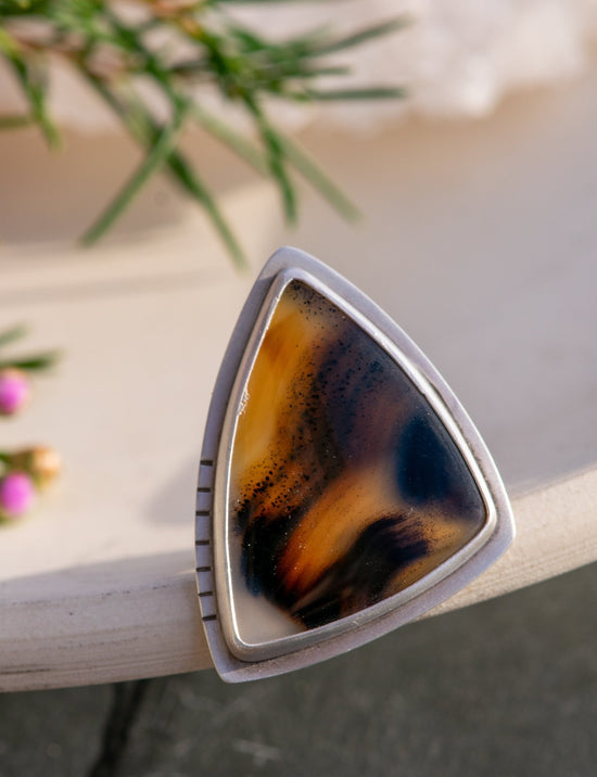 PEACEFUL MONTANA AGATE RING - Fly Free