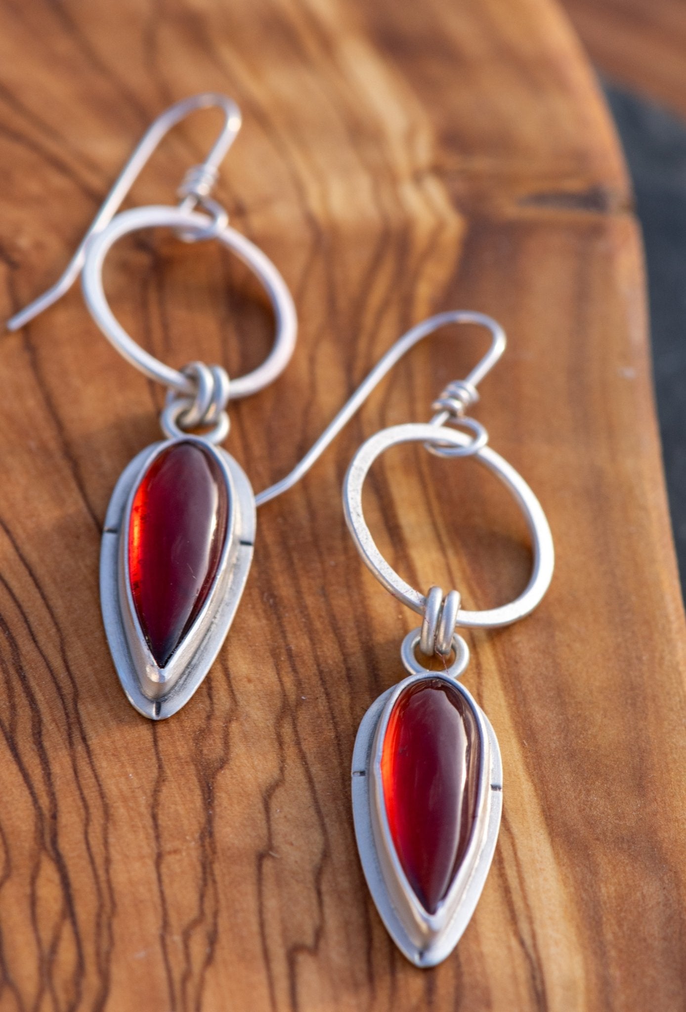 PERSEPHONE GARNET EARRINGS - Fly Free