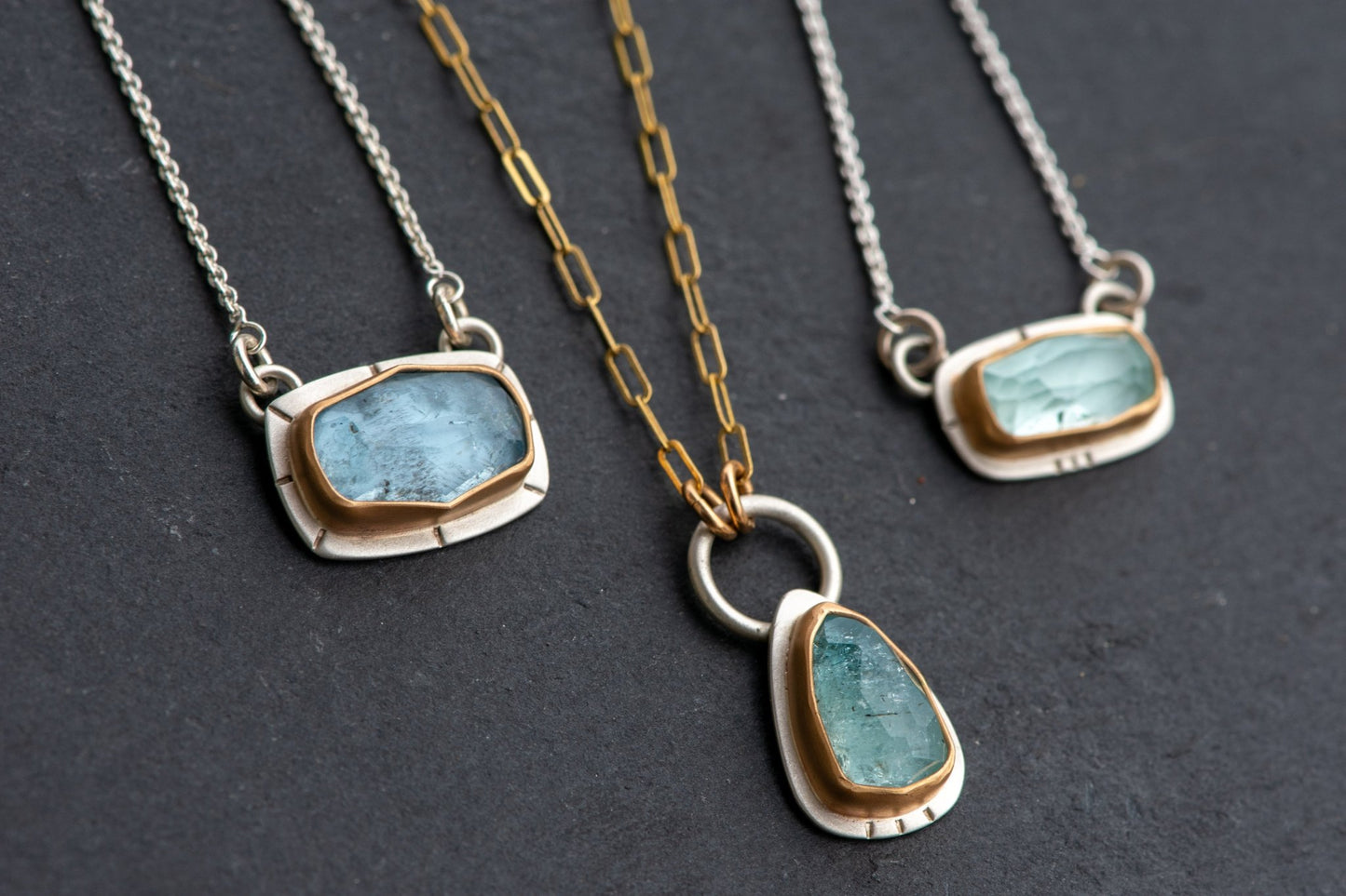 POOLSIDE AQUAMARINE NECKLACES - Fly Free