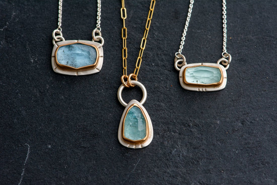 POOLSIDE AQUAMARINE NECKLACES - Fly Free