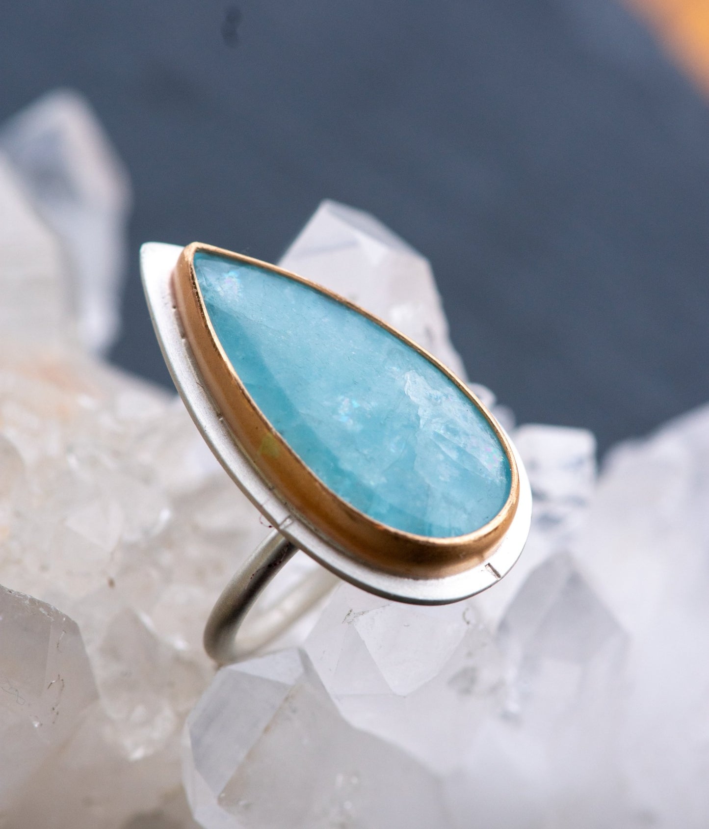 RAWR AQUAMARINE RING - Fly Free