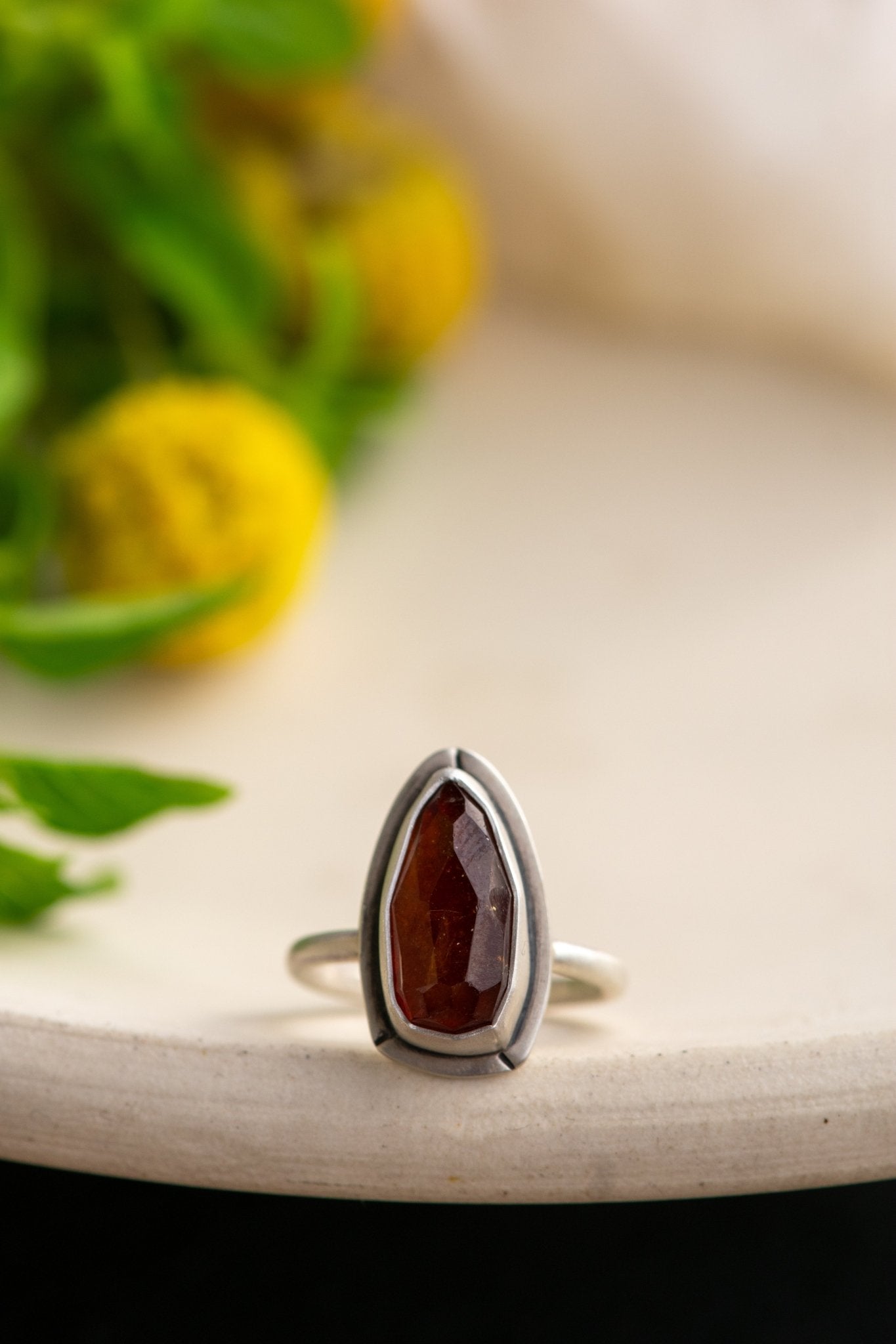 RESOLVED GARNET RING - Fly Free