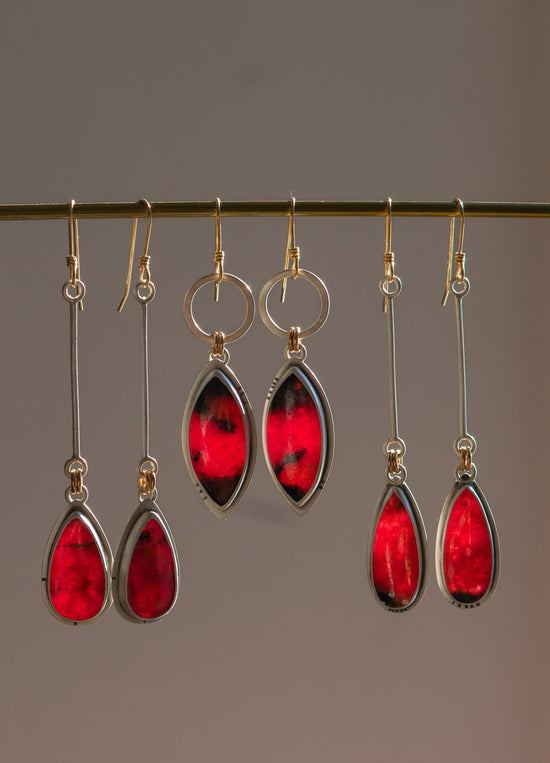 RIDE ON RHODONITE EARRINGS - Fly Free