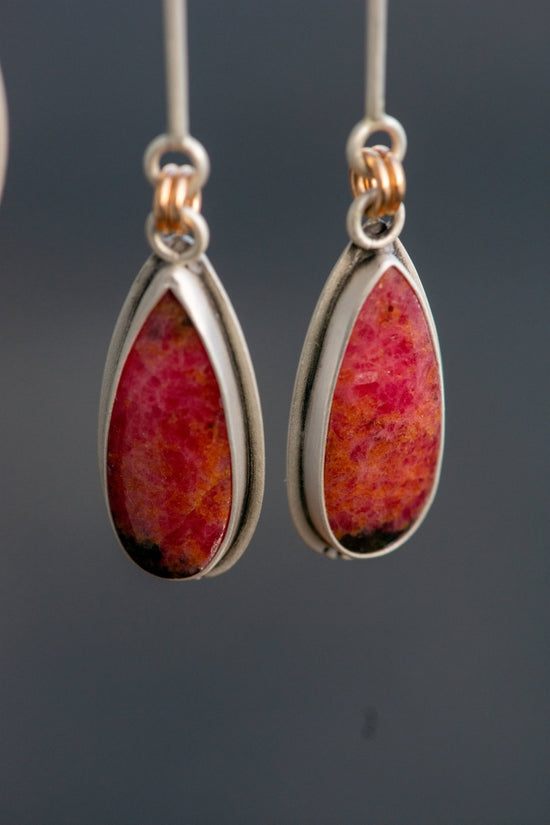 RIDE ON RHODONITE EARRINGS - Fly Free