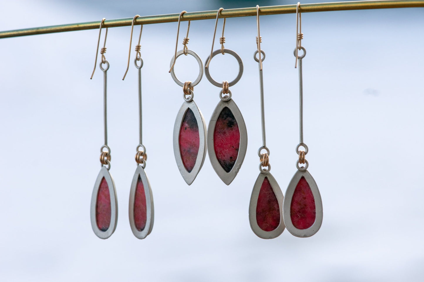 RIDE ON RHODONITE EARRINGS - Fly Free