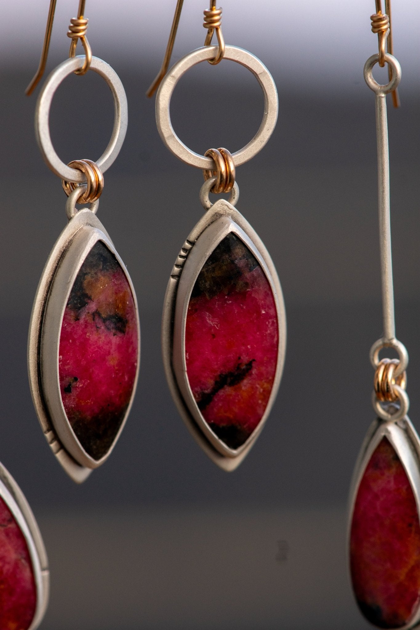 RIDE ON RHODONITE EARRINGS - Fly Free