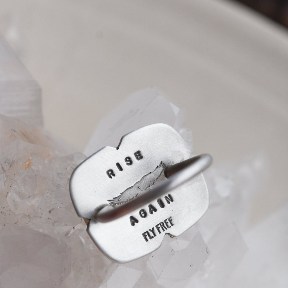 
                  
                    RISE AGAIN MONTANA AGATE RING - Fly Free
                  
                