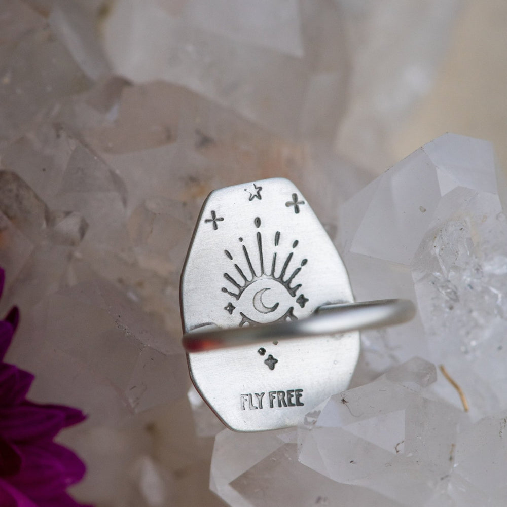 
                  
                    SEEING AND PERCEIVING MONTANA AGATE RING - Fly Free
                  
                