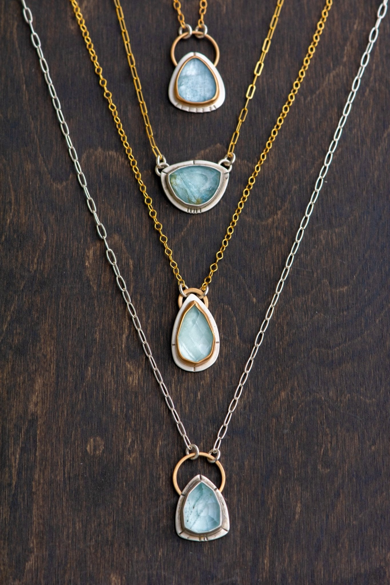 SHALLOW SEAS AQUAMARINE NECKLACES - Fly Free