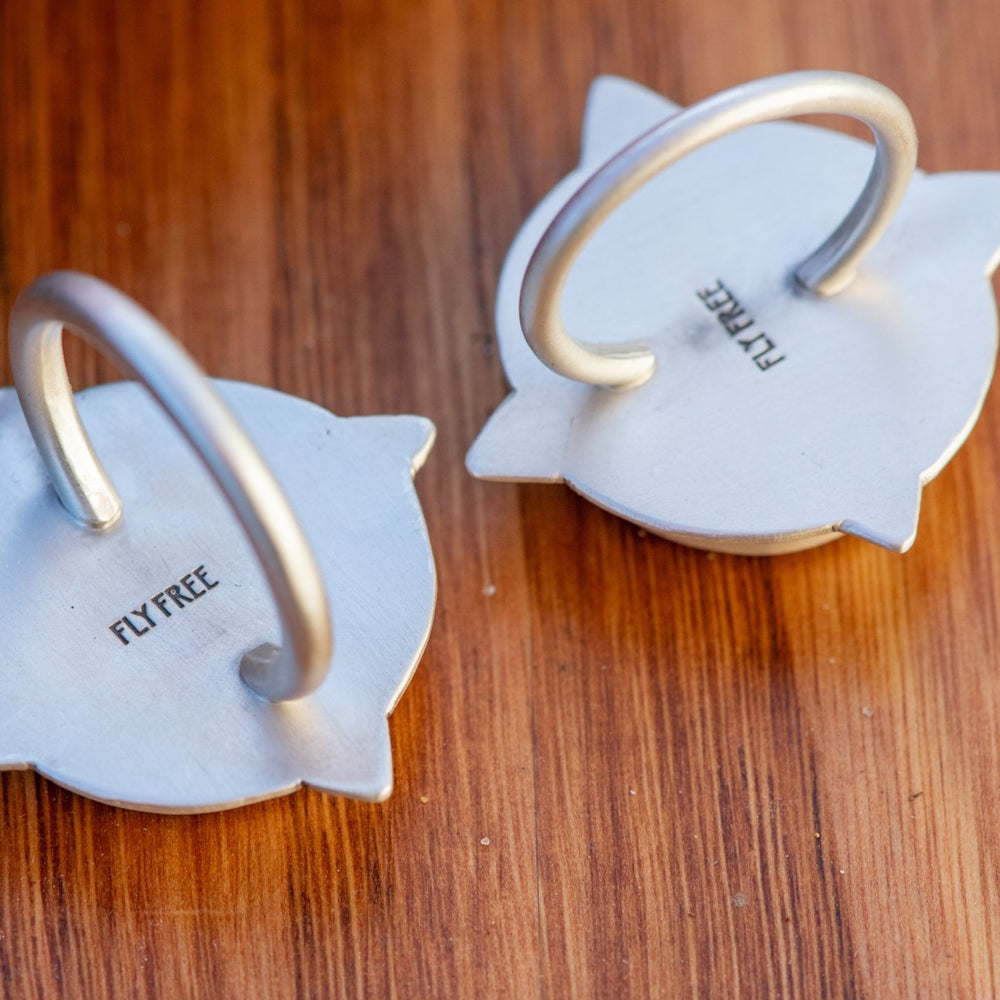 
                  
                    SISTER FOSSILIZED CORAL RINGS - Fly Free
                  
                