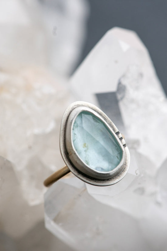 SWEET BLUE AQUAMARINE RING - Fly Free