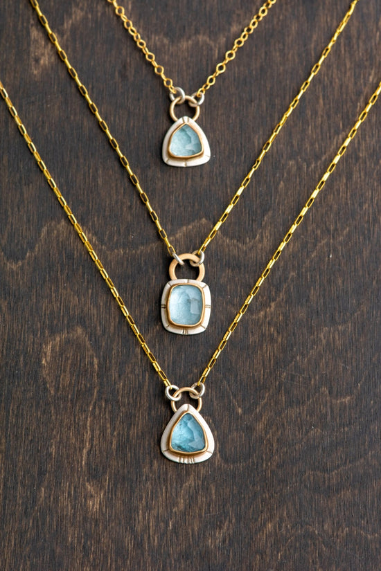 SWEETHEARTS AQUAMARINE NECKLACES - Fly Free