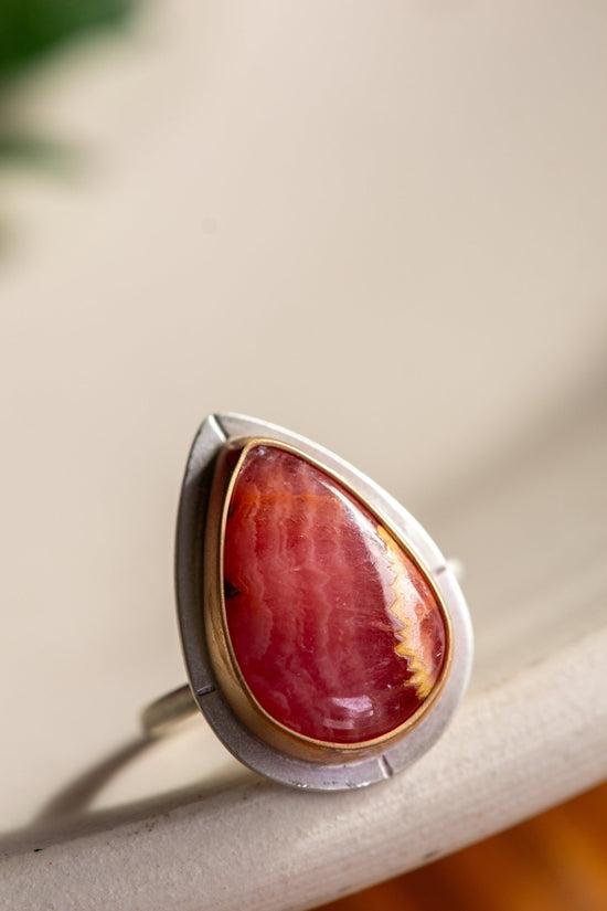 TALLY HO RHODOCHROSITE RING - Fly Free