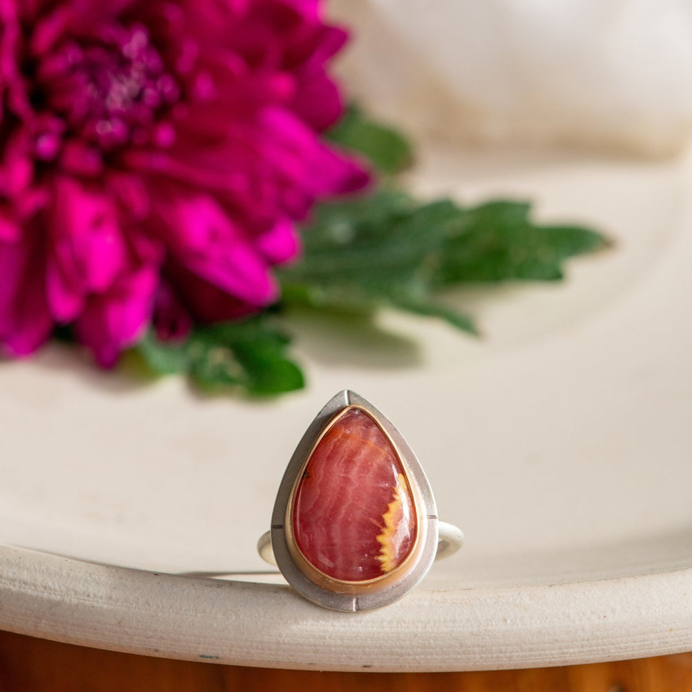 
                  
                    TALLY HO RHODOCHROSITE RING - Fly Free
                  
                