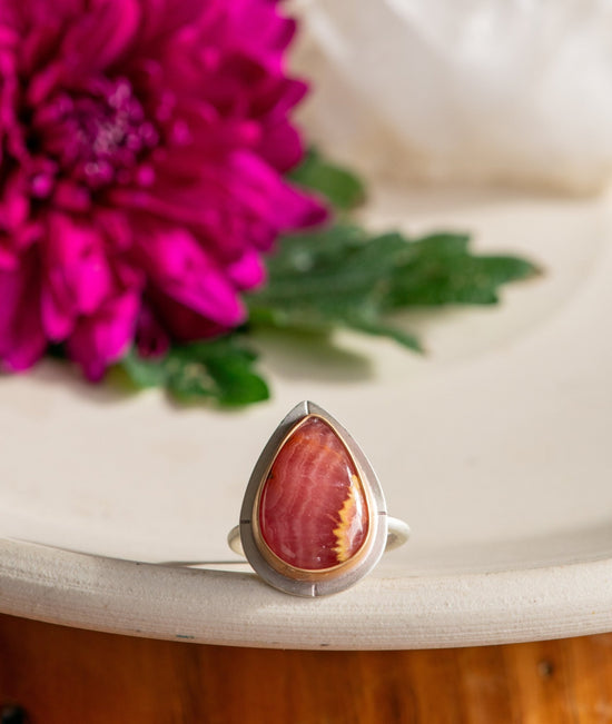 TALLY HO RHODOCHROSITE RING - Fly Free