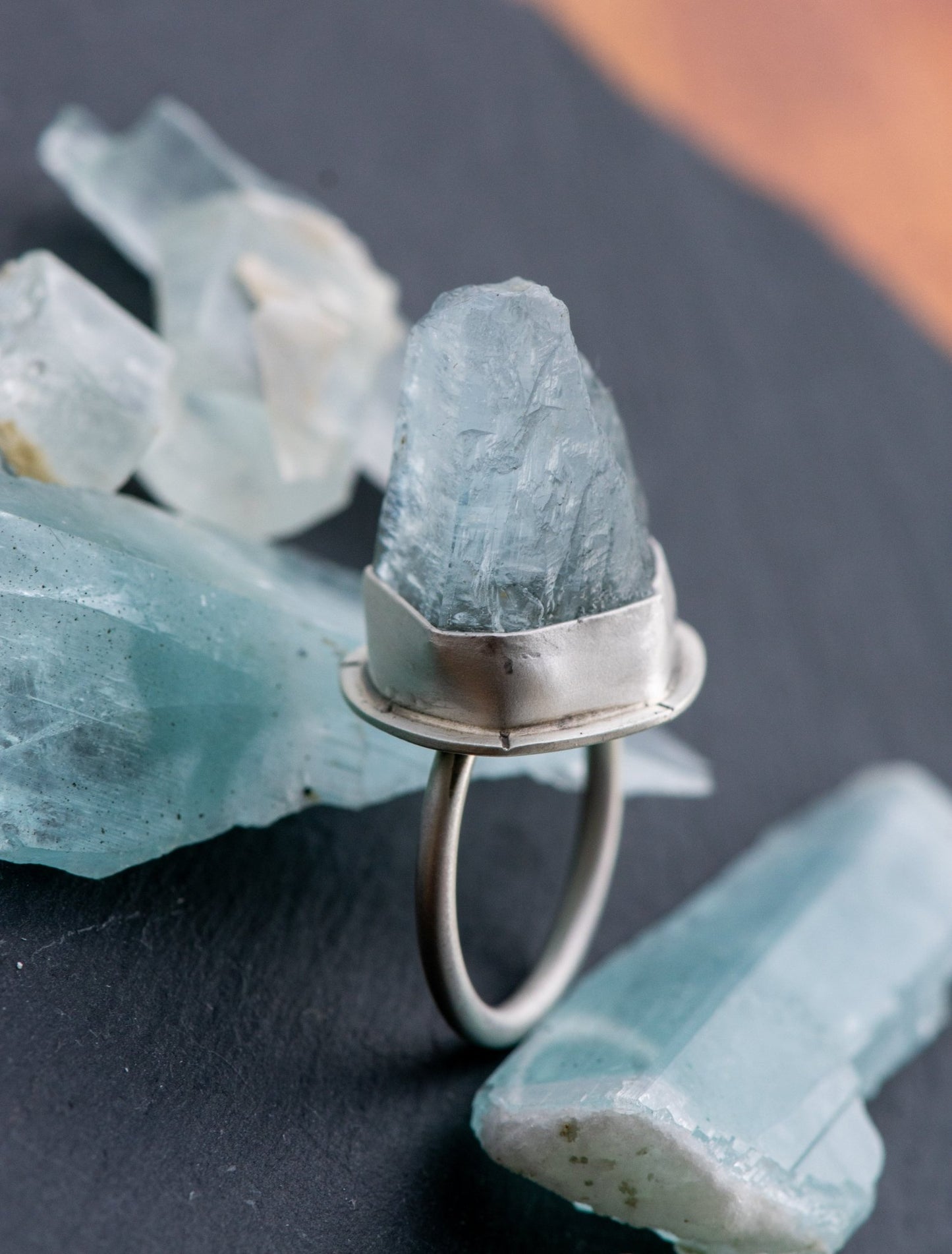 THE ICEBERG WILDCARD AQUAMARINE RING - Fly Free