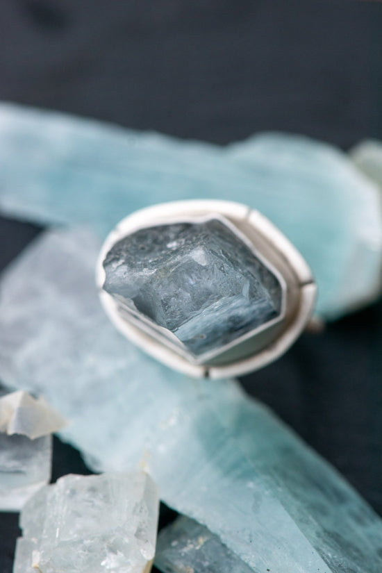 THE ICEBERG WILDCARD AQUAMARINE RING - Fly Free