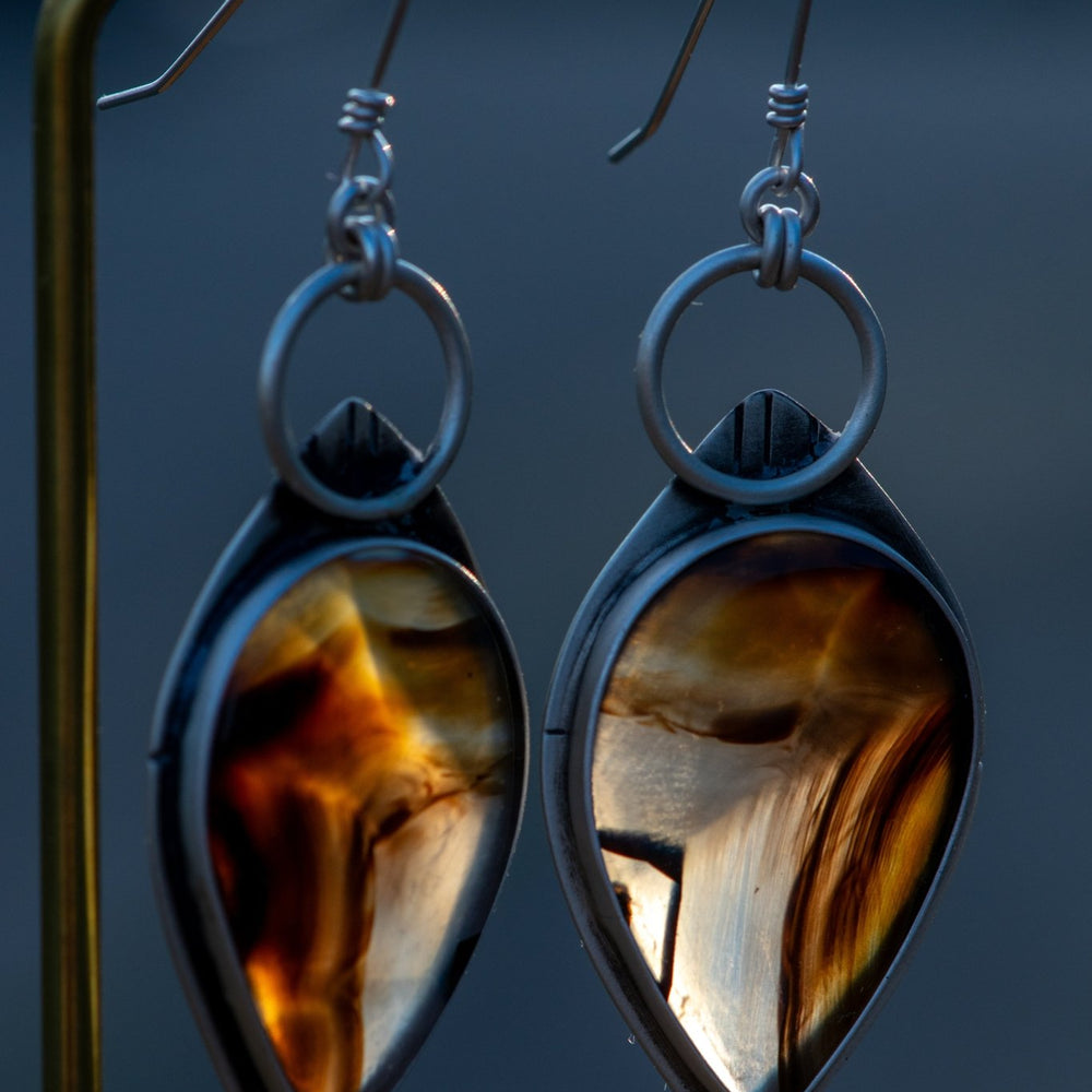 THE WANDERER MONTANA AGATE EARRINGS - Fly Free