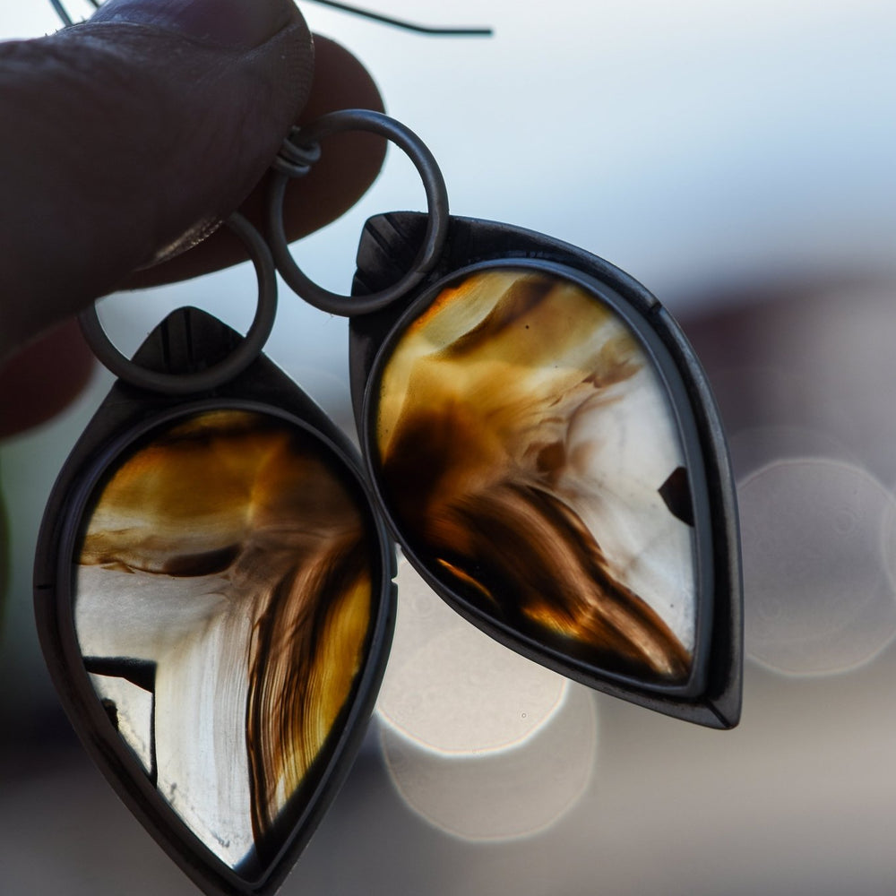 THE WANDERER MONTANA AGATE EARRINGS - Fly Free