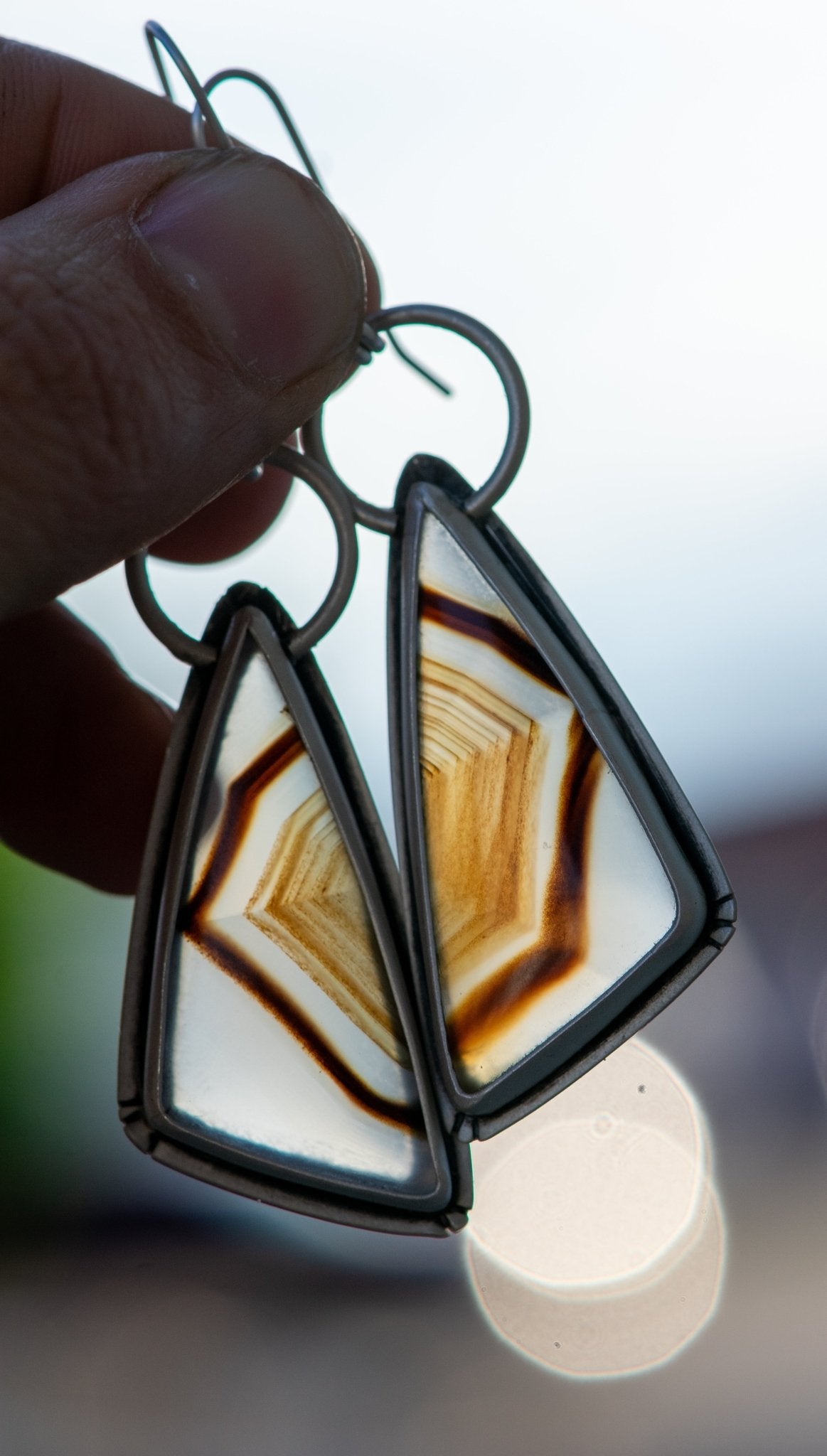 THE WEAVER MONTANA AGATE EARRINGS - Fly Free