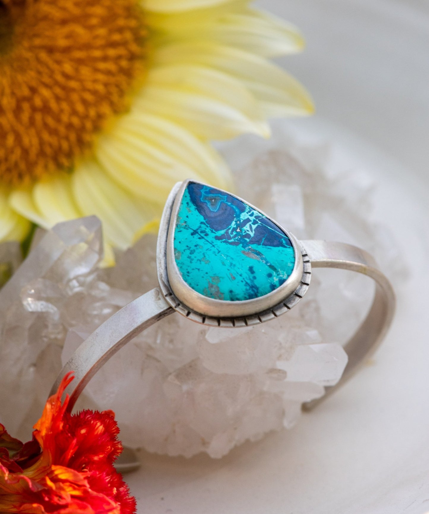 THERMOHALINE CHRYSOCOLLA CUFF - Fly Free