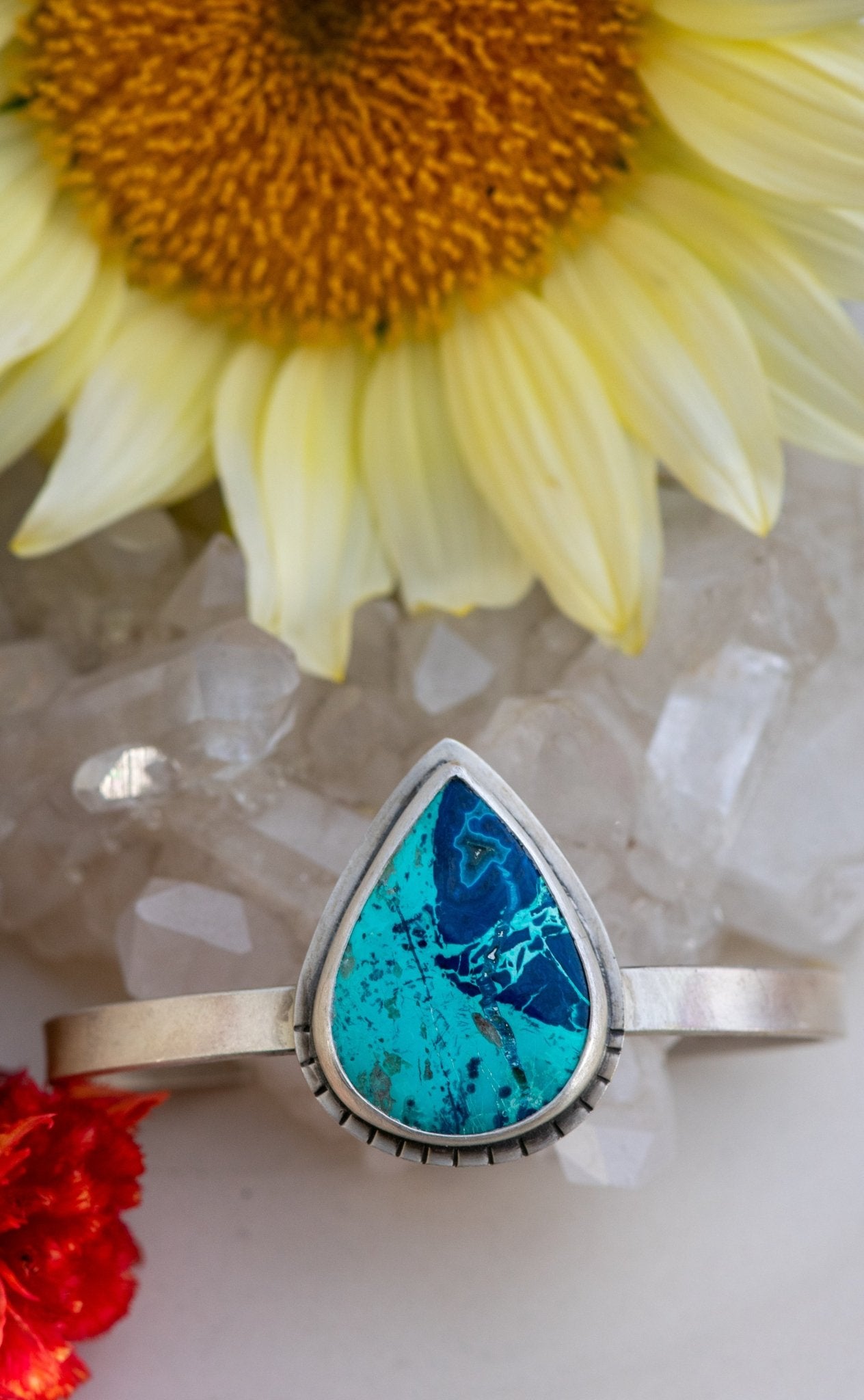 THERMOHALINE CHRYSOCOLLA CUFF - Fly Free