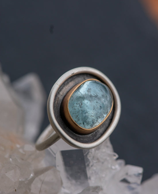 TIME TRAVELER AQUAMARINE RING - Fly Free