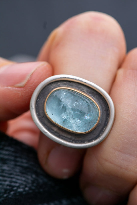 TIME TRAVELER AQUAMARINE RING - Fly Free