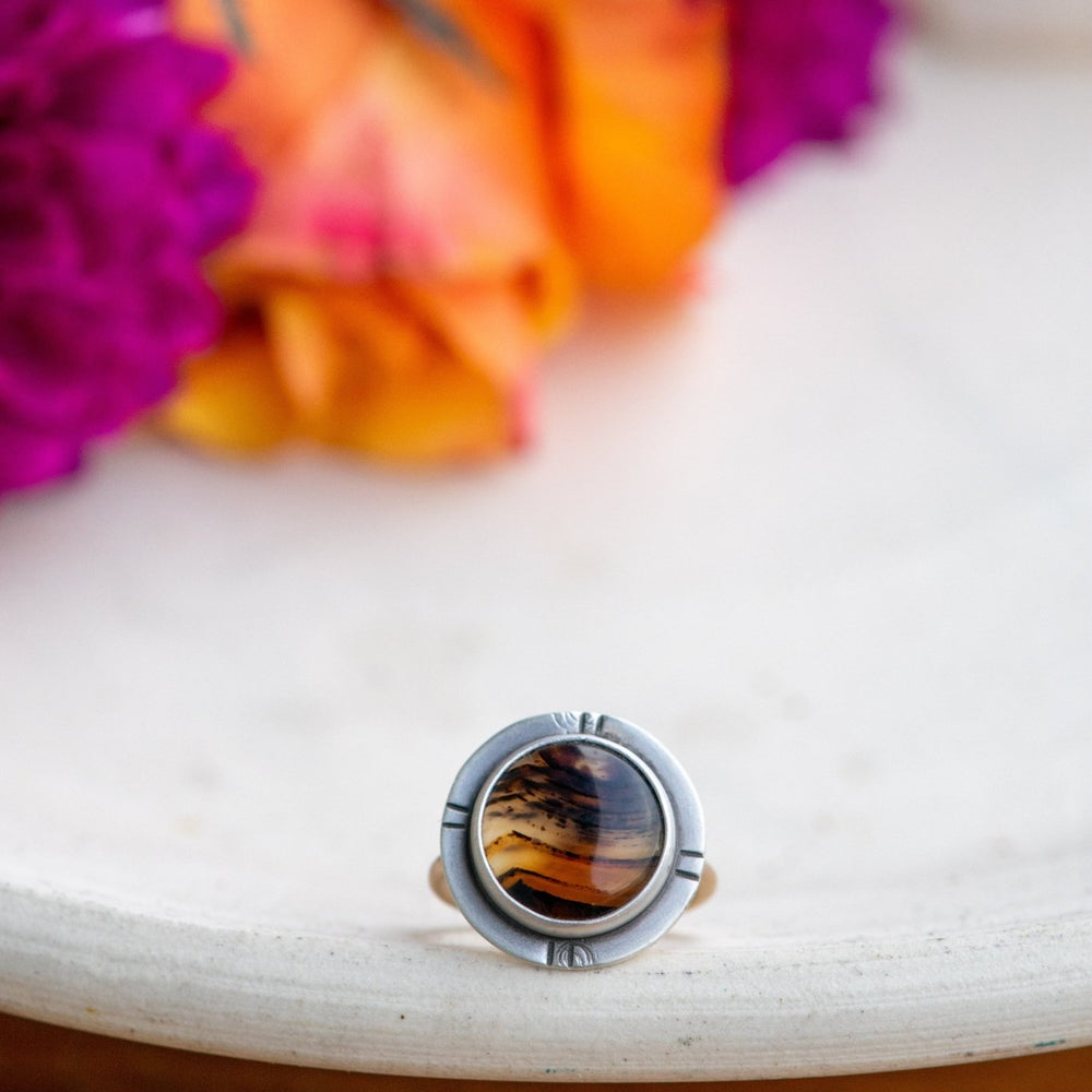TRAIL CREEK MONTANA AGATE RING - Fly Free