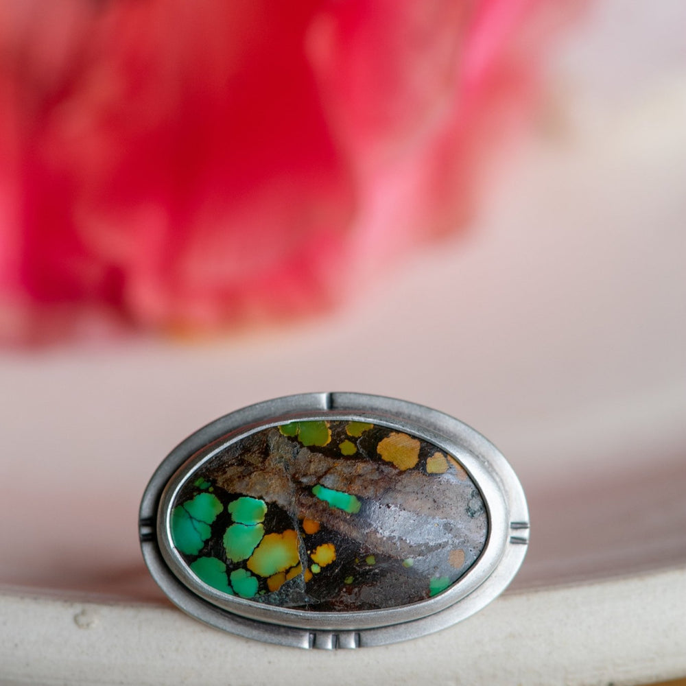 
                  
                    TRAVELER OF BOTH TIME AND SPACE TURQUOISE RING - Fly Free
                  
                