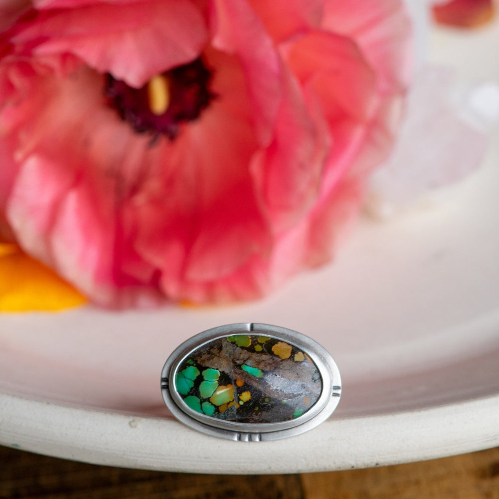 TRAVELER OF BOTH TIME AND SPACE TURQUOISE RING - Fly Free