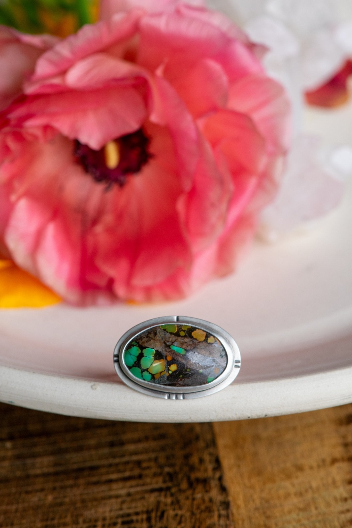 TRAVELER OF BOTH TIME AND SPACE TURQUOISE RING - Fly Free