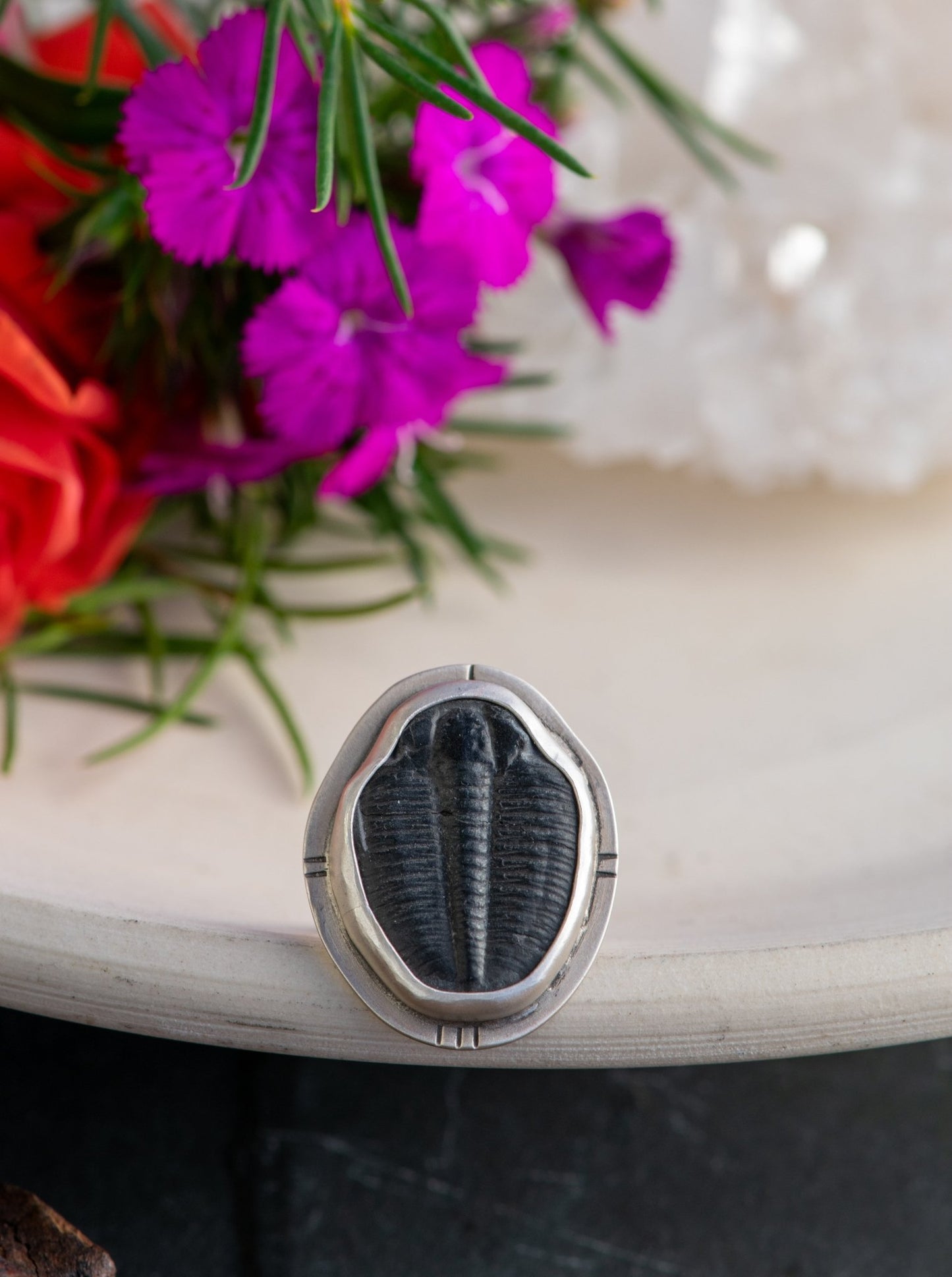 TRILOBYTE FROM ANCIENT SHORES RING - Fly Free