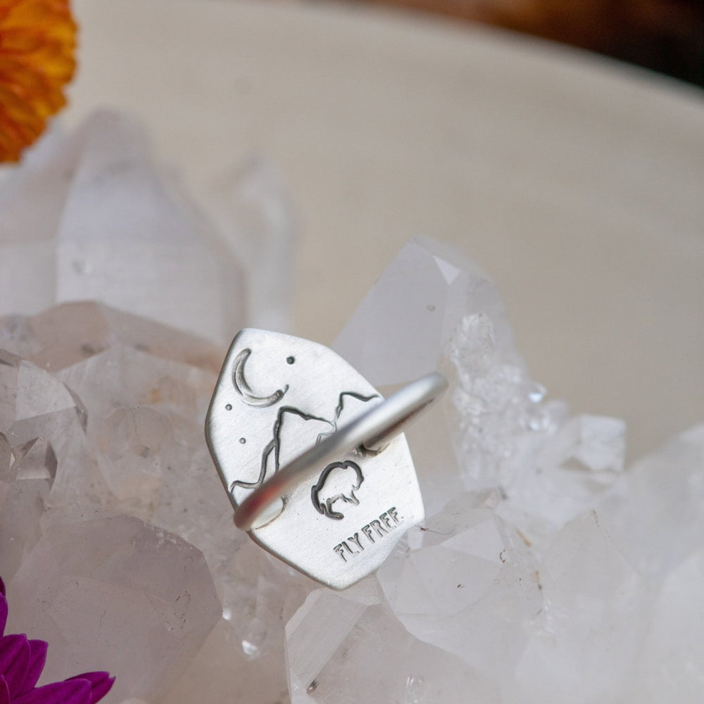 
                  
                    TURN BACK TIME MONTANA AGATE RING - Fly Free
                  
                