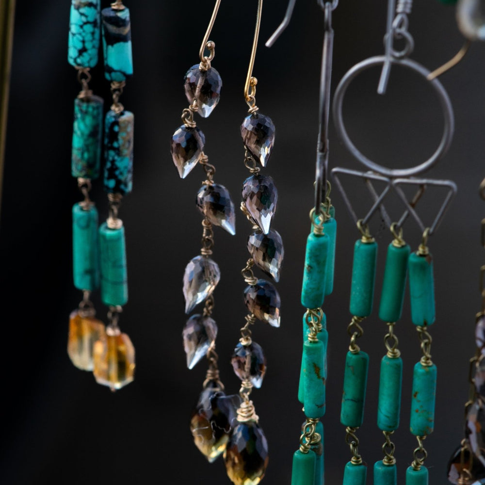 
                  
                    TURQUOISE FALL EARRINGS - Fly Free
                  
                