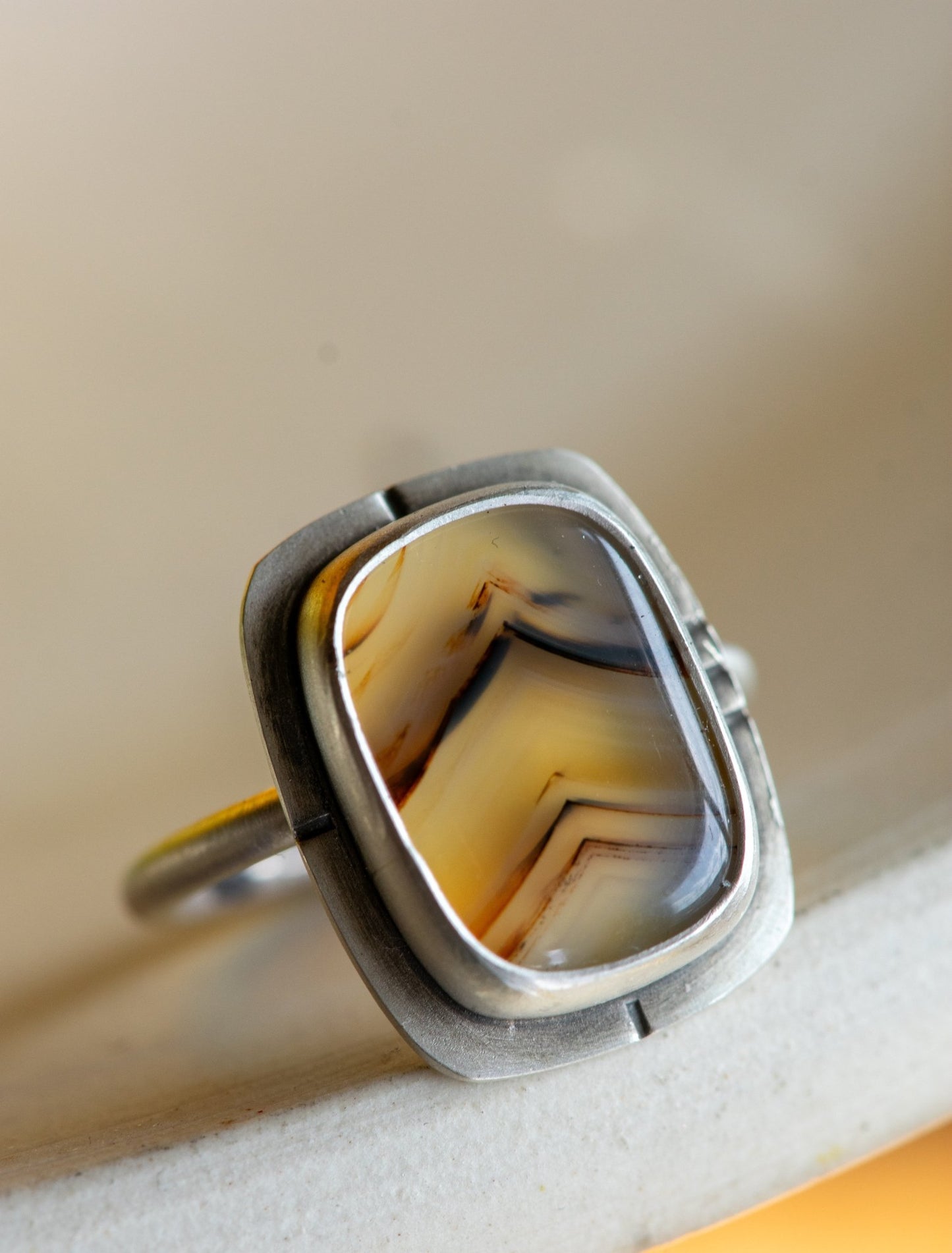 UP + UP MONTANA AGATE RING - Fly Free