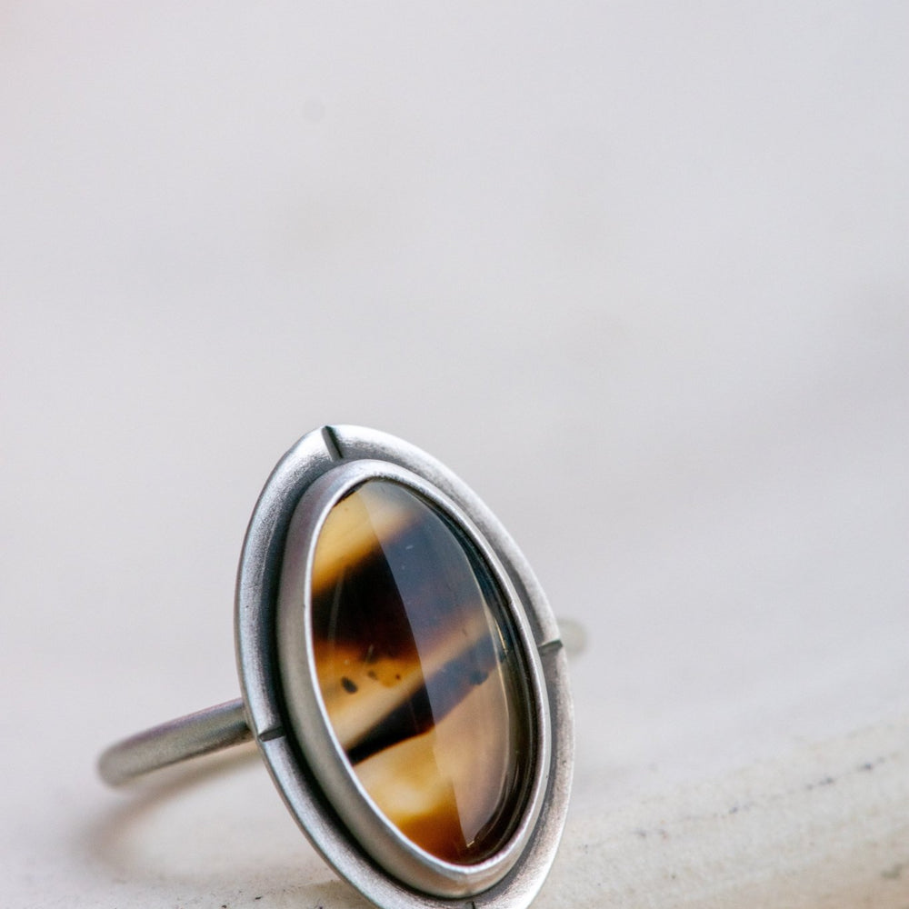 UPLIFT MOTNANA AGATE RING - Fly Free