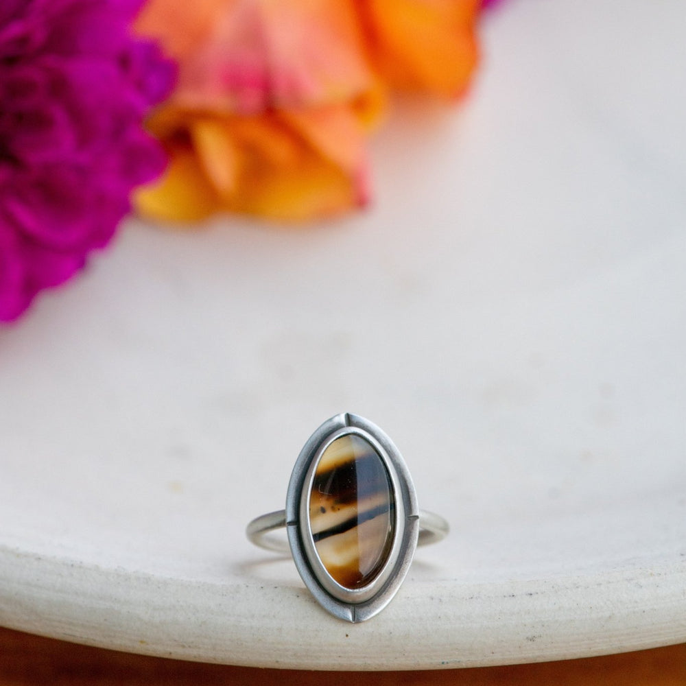 UPLIFT MOTNANA AGATE RING - Fly Free