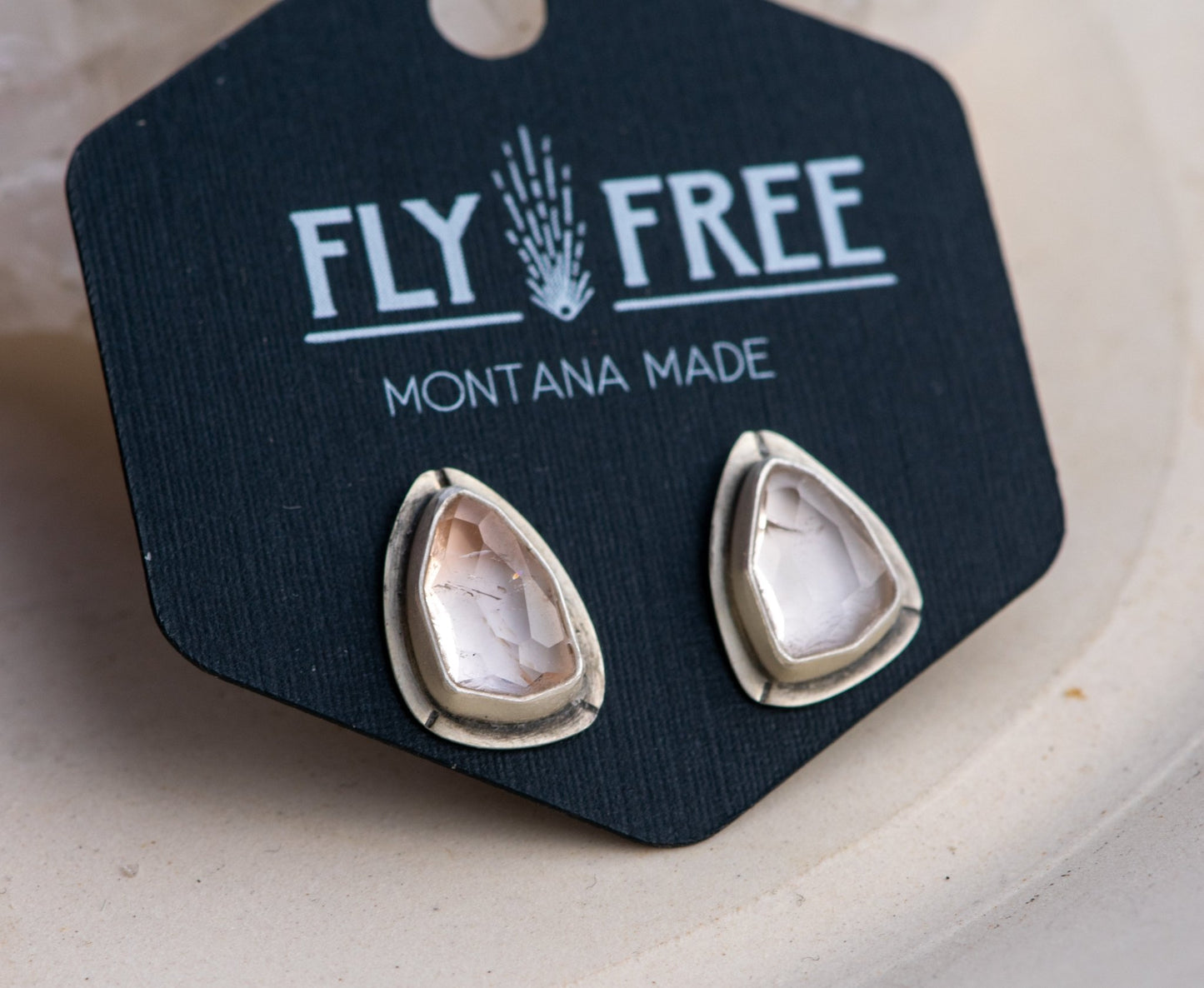 WABI SABI TOPAZ STUDS - Fly Free