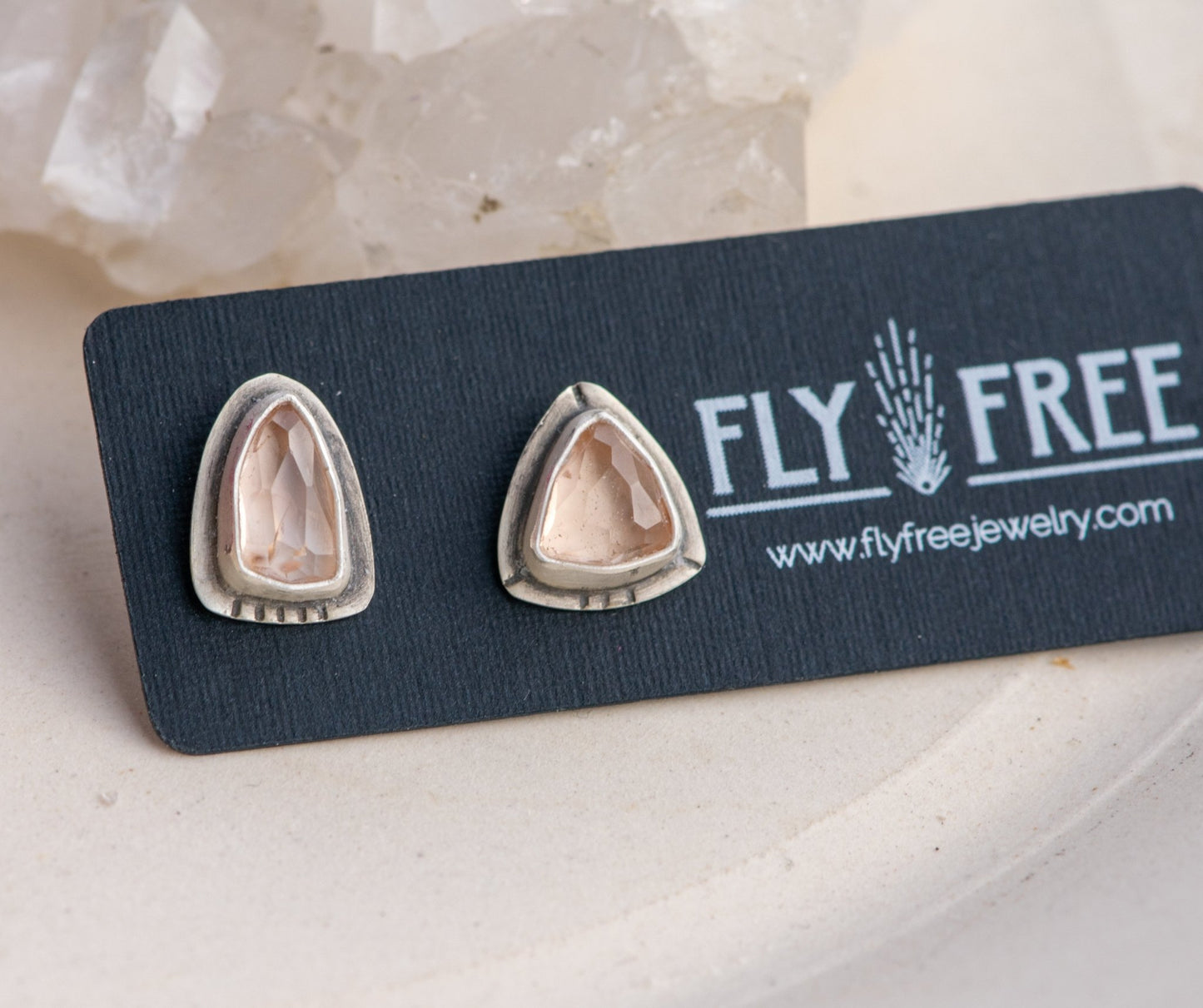 WABI SABI TOPAZ STUDS - Fly Free