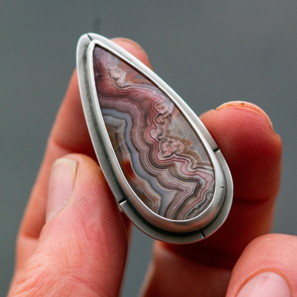
                  
                    WHERE AM I CRAZY LACE AGATE RING - Fly Free
                  
                