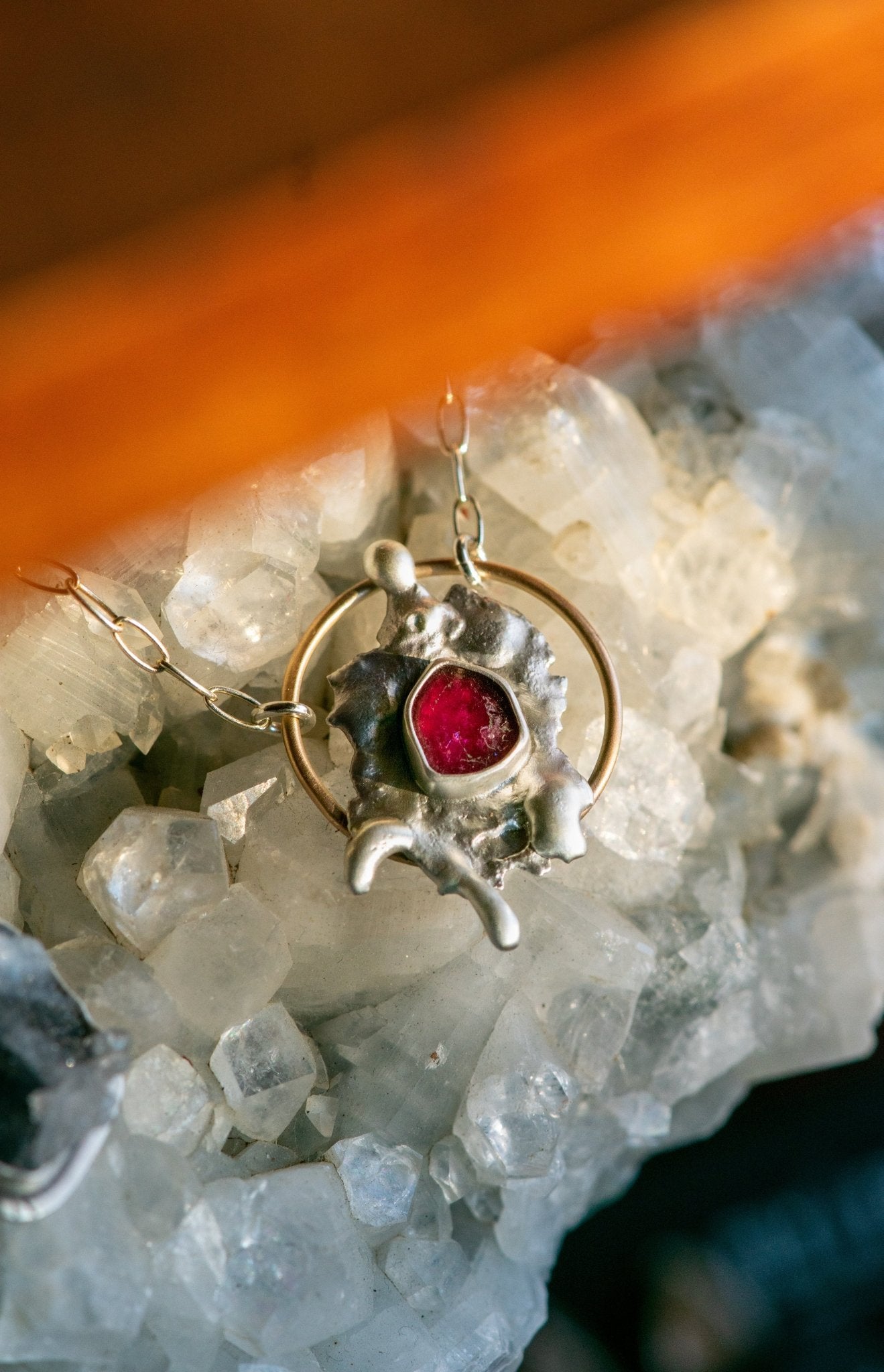 WHERE THE WILD THINGS ARE PINK TOURMALINE NECKLACE - Fly Free