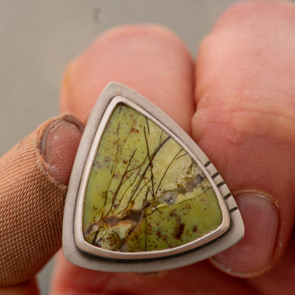 
                  
                    WILLOW GREEN OPAL RING - Fly Free
                  
                