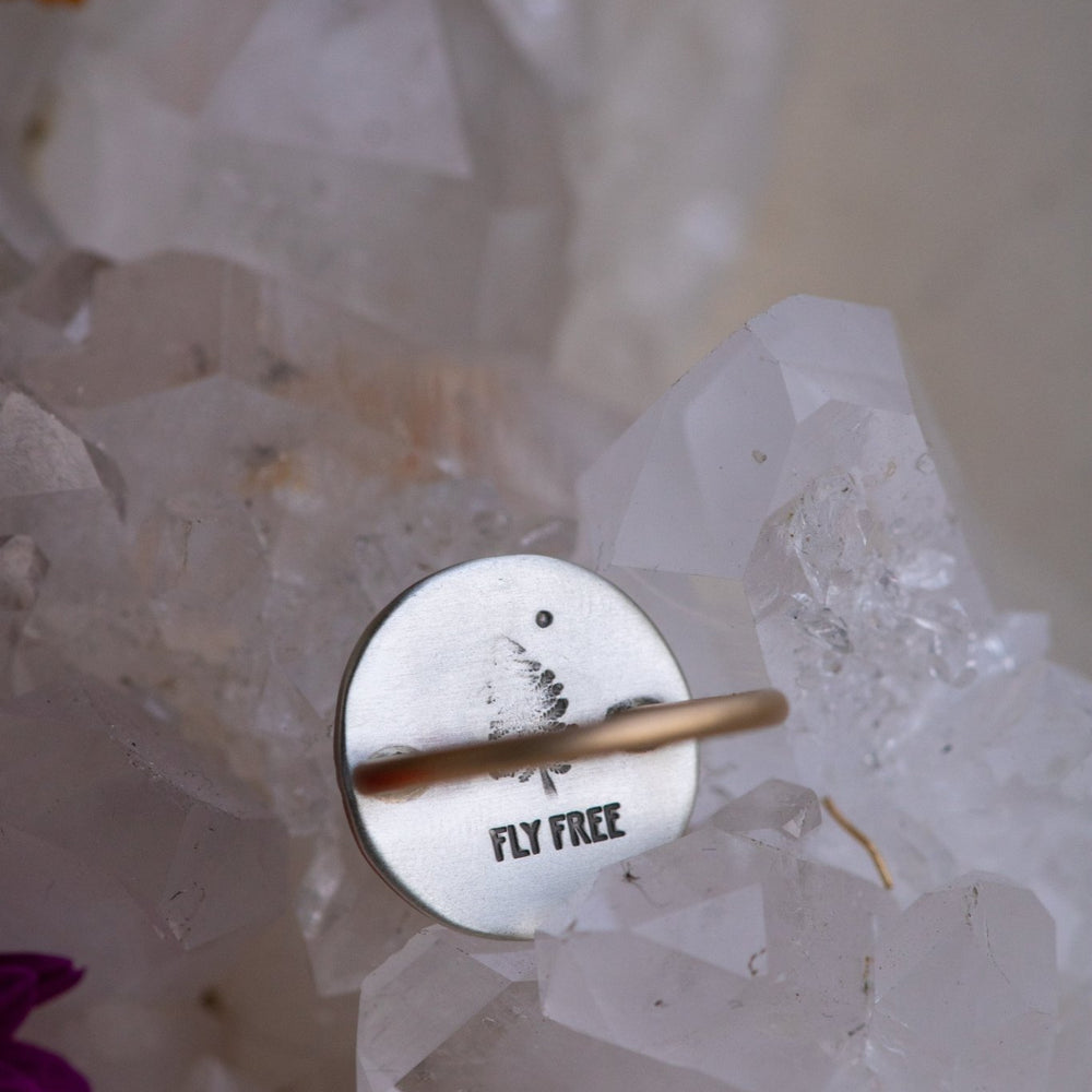 
                  
                    WINDS ALOFT MONTANA AGATE RING - Fly Free
                  
                