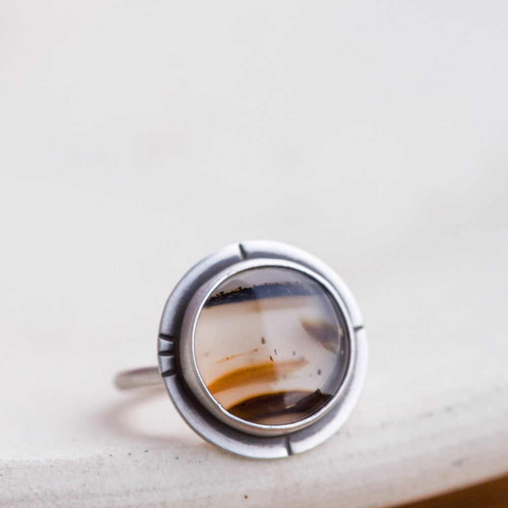 WINDS ALOFT MONTANA AGATE RING - Fly Free